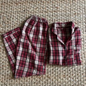 SHEIN Plaid Pajama Set